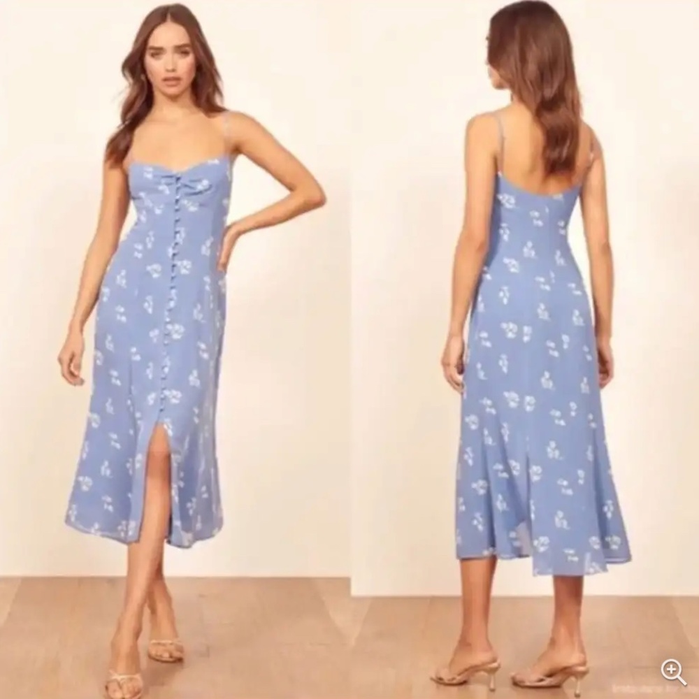 Reformation Cybill Dress Verona Sz6 - Picture 2 of 9